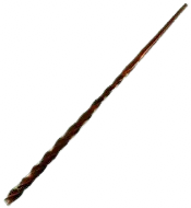 Brown wand with a twisted handle
