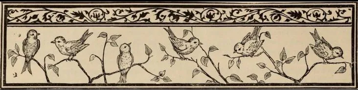 A header that has some birds standing on tree branches.