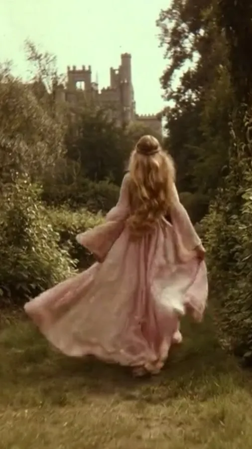 selene running in grass