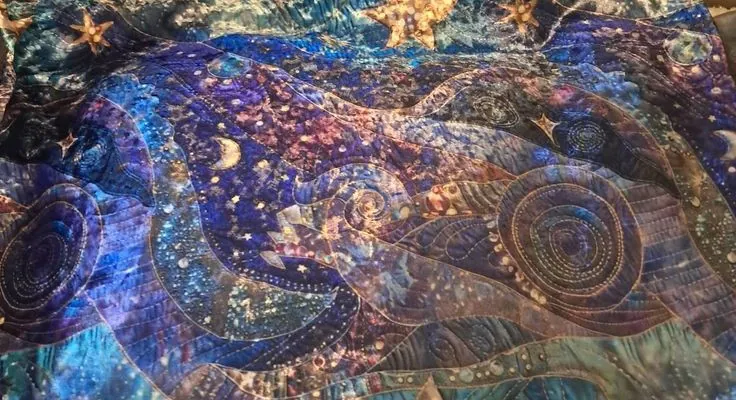 Galazy quilt blanket