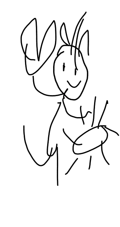 drawing of Lotus by a lil kid