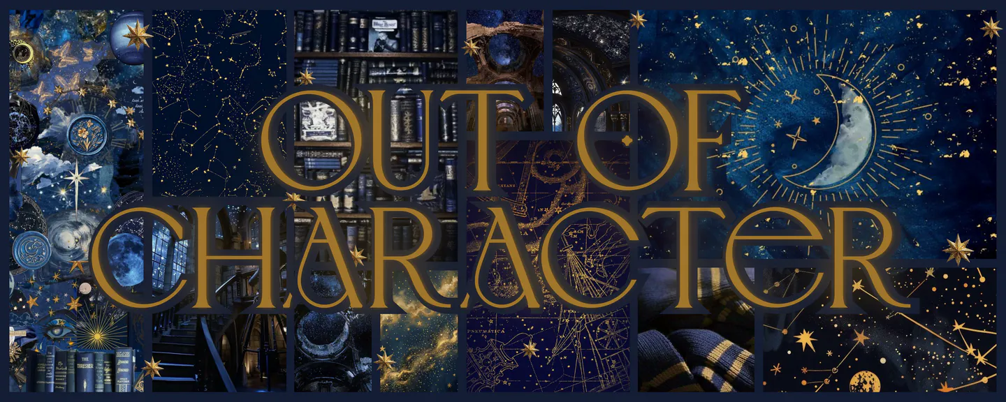 decorative banner with a blue celestial/space aesthetic collage and the word "aesthetic" centered in the foreground in gold lettering