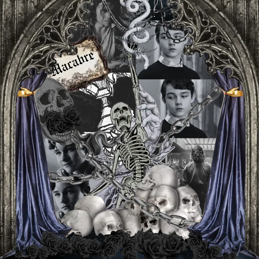 a macabre collage for julien