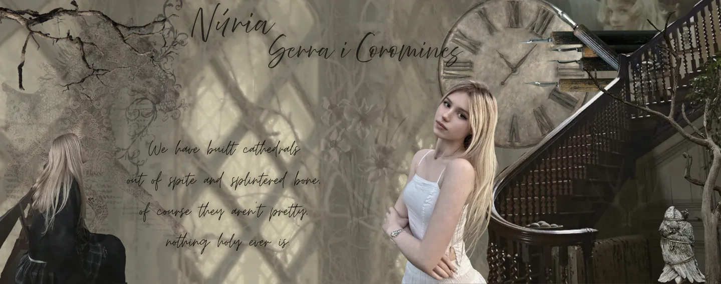 Nuria Serra-Coromines Banner:) mostly muted neutrals