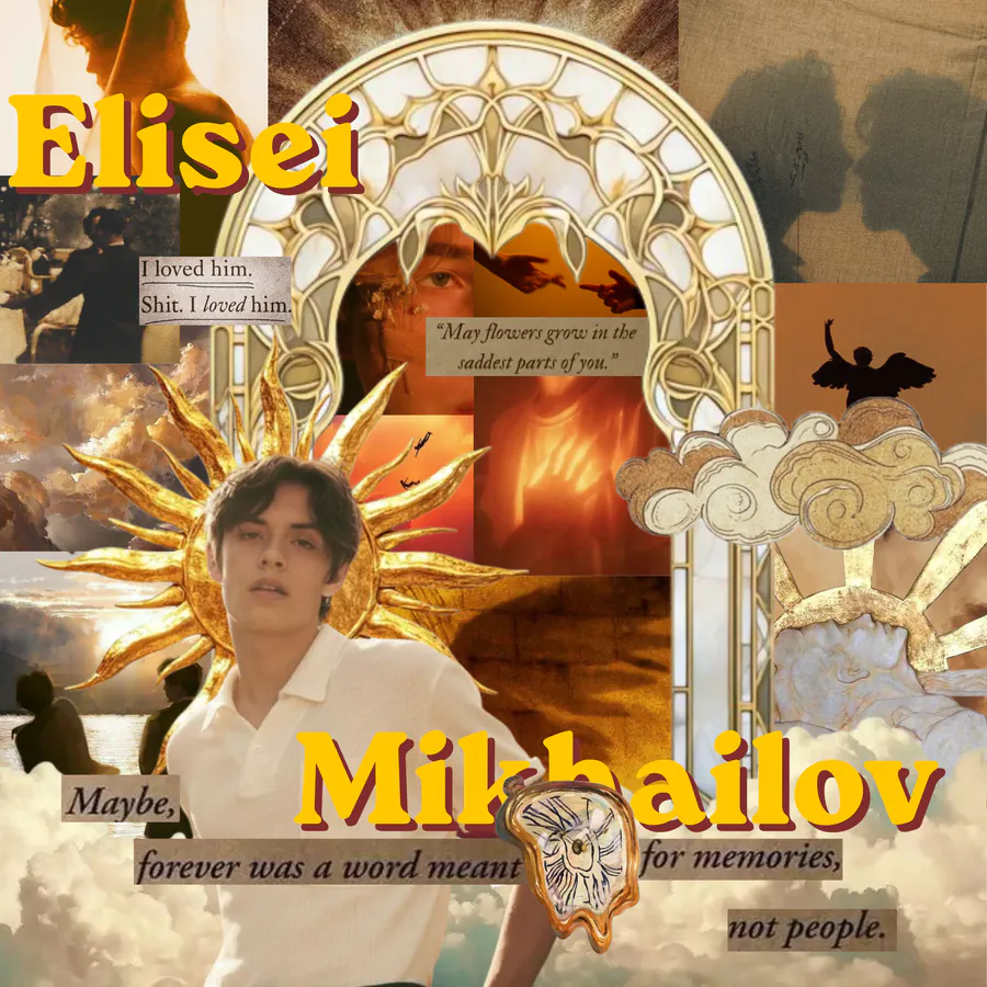 elisei's collage with a sunset theme