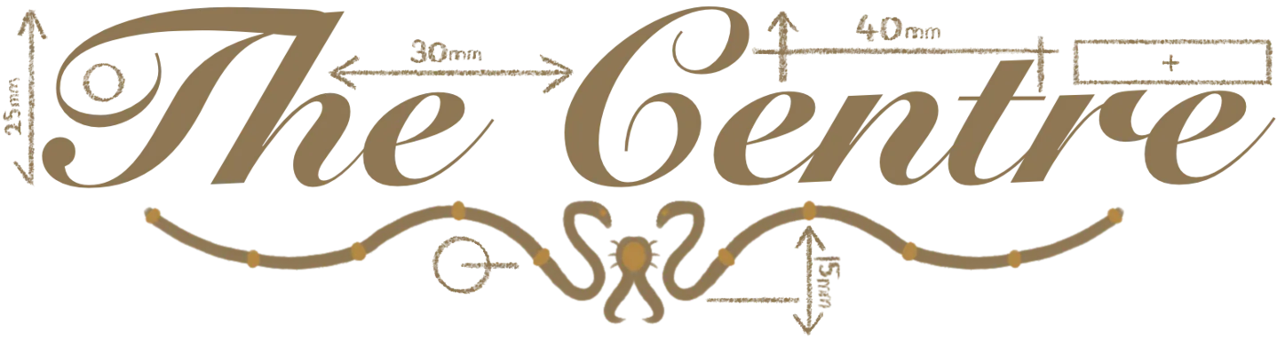 Text saying ‘the centre’