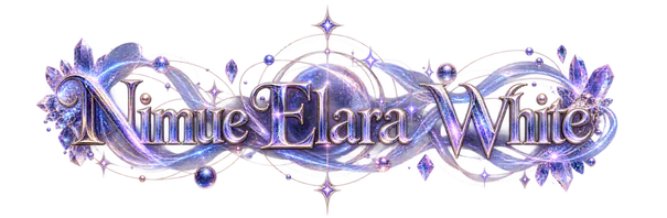 Nimue Elara White full name header
