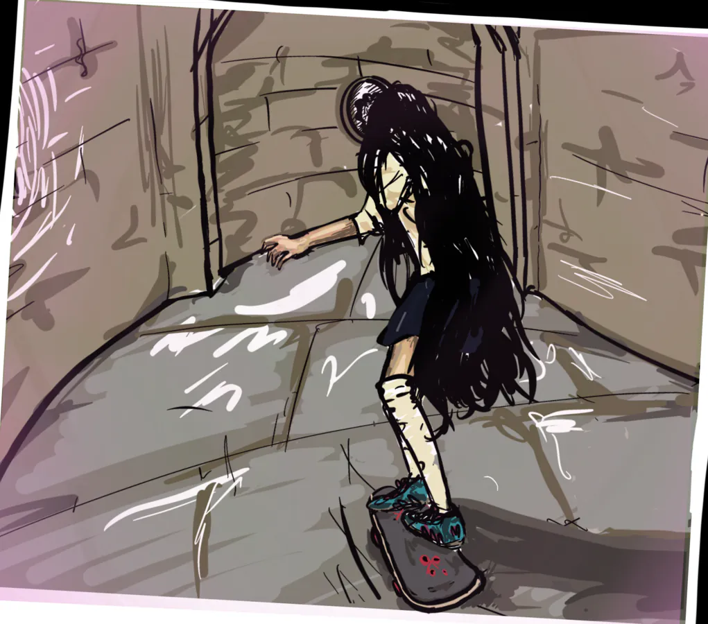 skating in hallways