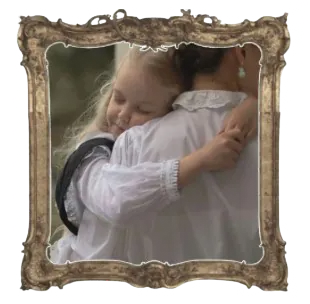 Nicola as a baby with her mother