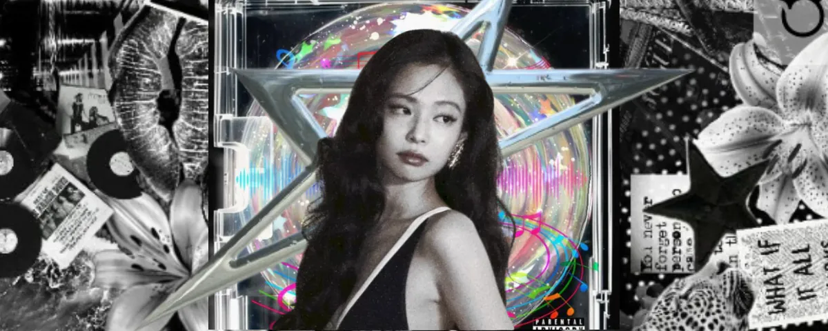 a banner of kim jennie