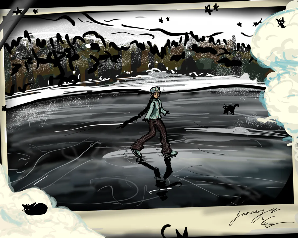 skating the black lake