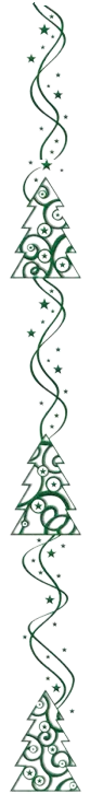 Christmas tree border