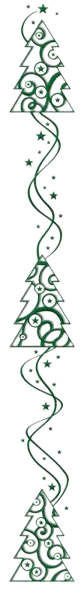 Christmas tree border