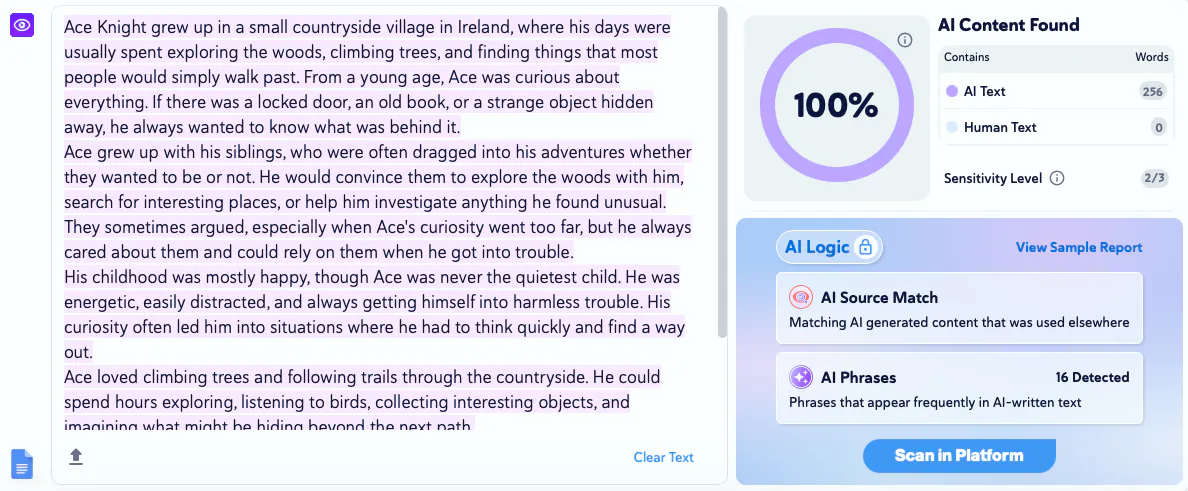 100% AI