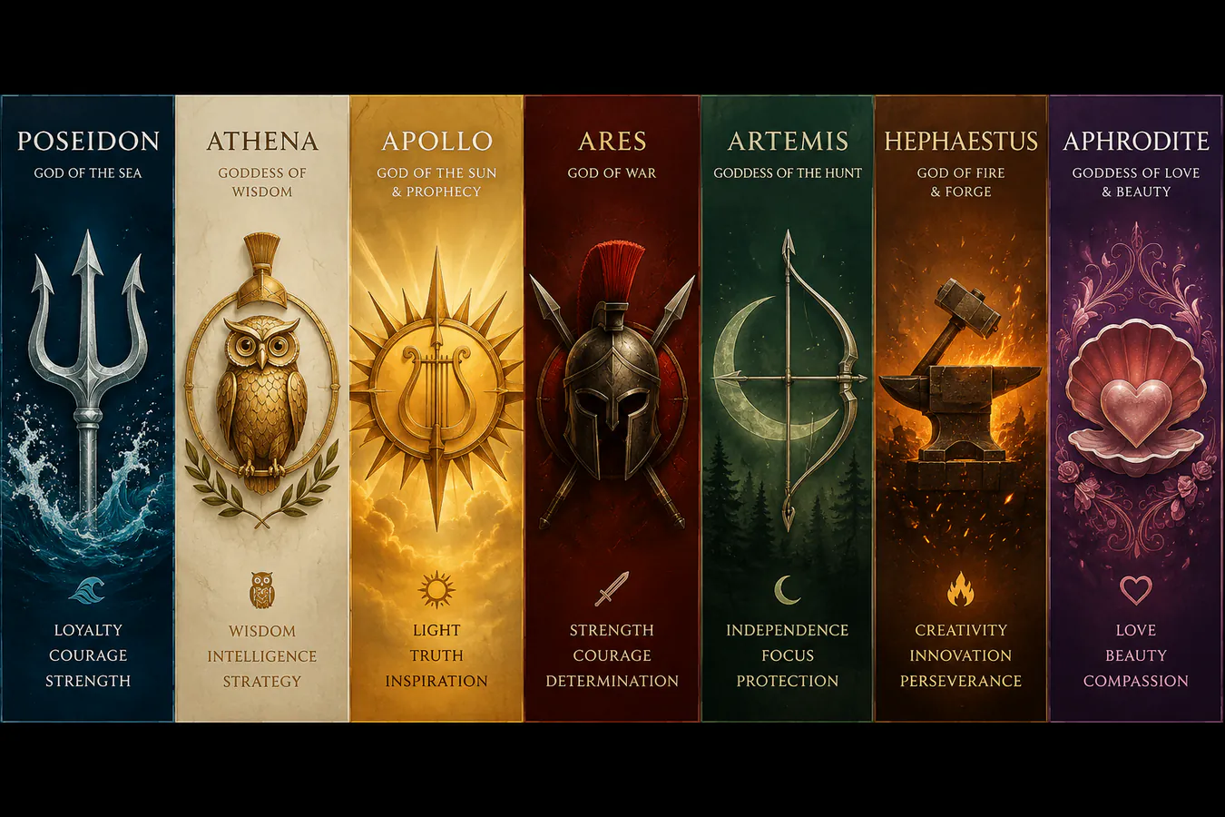 percy jackson godly parents with their powers