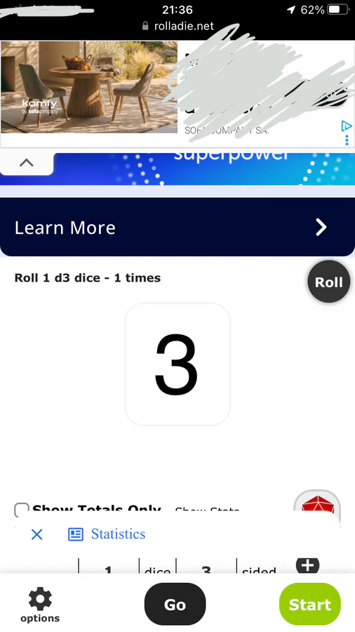 D3 duration roll