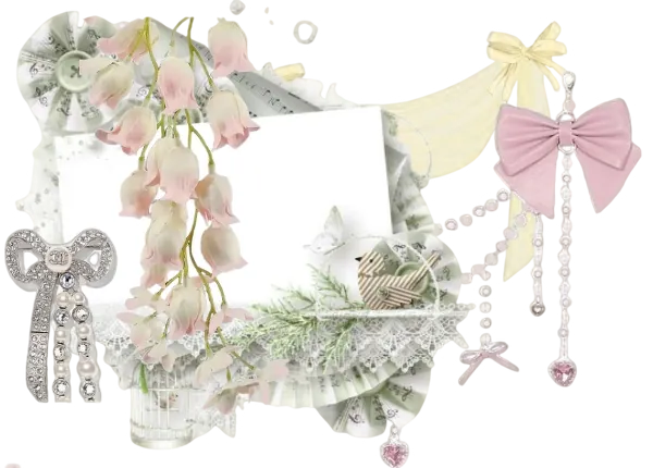 Graphic of Letter and Beaded Acessories