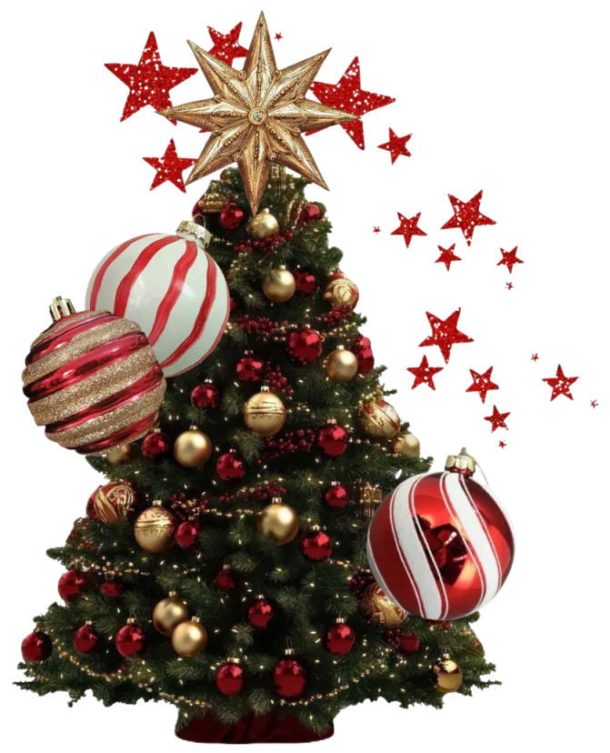 Chirstmas tree and ornaments