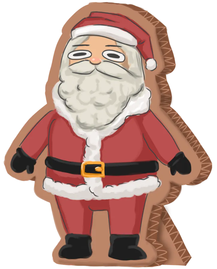 Santa Lear cardboard cutout
